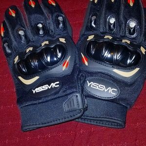 Yissvic  Motocross Breathable Racing Motorbike Gloves Protective LARGE